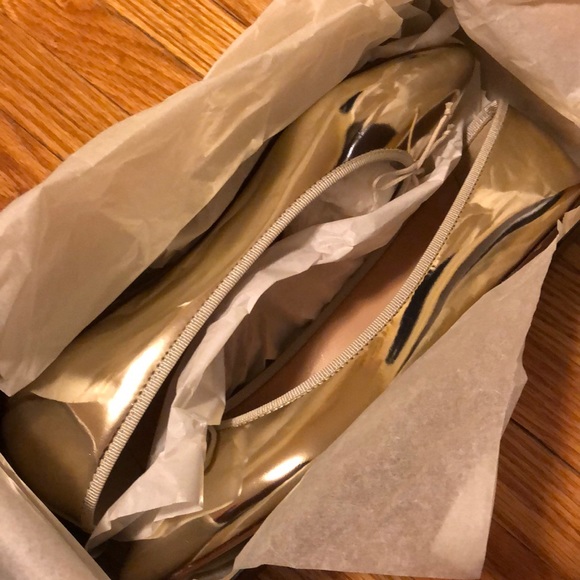 NWT - J Crew Gemma Metallic Flats - Picture 4 of 6
